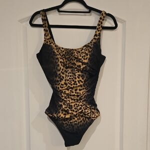 Gottex Leopard Print One Piece Swimsuit